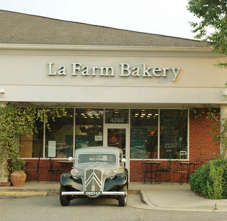 store front of La Farm Bakery in Cary, NC